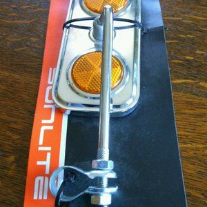 Vintage Bicycle Rear View Handle Bar Mirror Dual Reflectors Rectangular 5. 1/2''